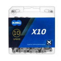 Цепь KMC X10 SILVER BLACK+...