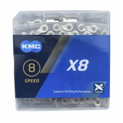Цепь KMC X8 Silver/Grey 114