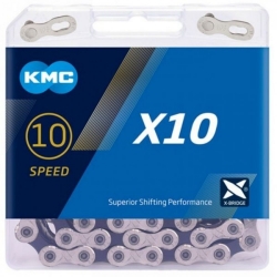 Цепь KMC X10 Silver/Black 122