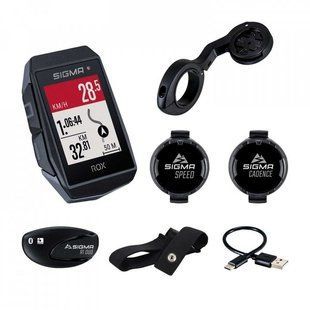 Велокомп'ютер Sigma Sport ROX 11.1 EVO Sensor Set Black SD01034 фото