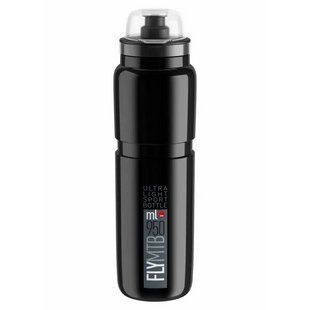 Фляга ELITE FLY МТВ 950 ml черная с серым лого 0160908 фото