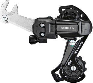 Переключатель задний Shimano RD-TY200-GS-B TOURNEY 6/7-быстрый, крюк ERDTY200GSLB фото