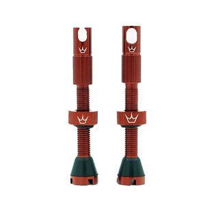Ниппели Peaty's x Chris King Tubeless Valves, 42mm, Red PTV2-42-RED-12 фото