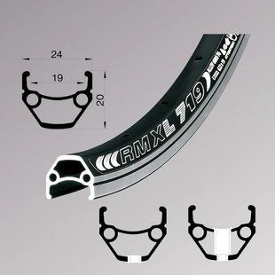 Обід 28" Remerx DRAGON LINE RX 719 622x19 32H чорний 62230002031001000003 фото