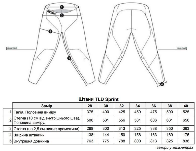 Штаны TLD Sprint Pant [MARINE] Размер M (32) 229786023 фото