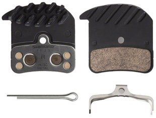 Колодки гальмівні Shimano H03C метал + радіатор під дискове гальмо Y8VT98020 фото