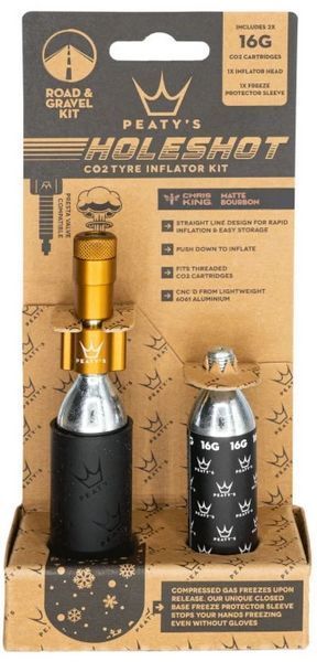 Насос Peaty's Holeshot CO2 Tyre Inflator Road & Gravel 16г Bourbon PPR-HTI-RAG-BRB-12 фото