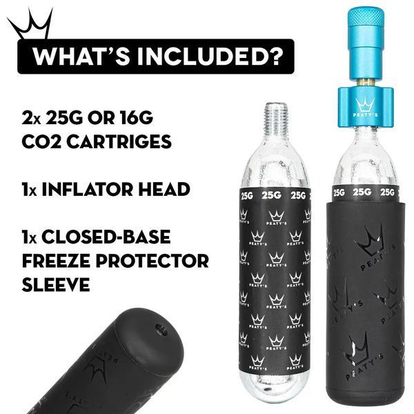 Насос Peaty's Holeshot CO2 Tyre Inflator Road & Gravel 16г Bourbon PPR-HTI-RAG-BRB-12 фото