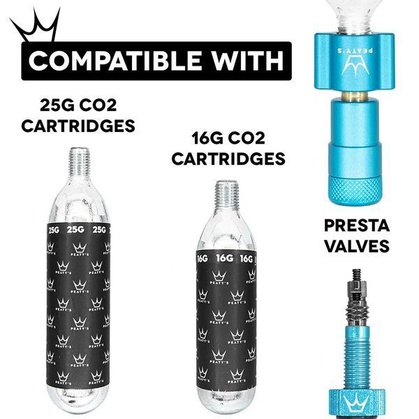 Насос Peaty's Holeshot CO2 Tyre Inflator Road & Gravel 16г Bourbon PPR-HTI-RAG-BRB-12 фото