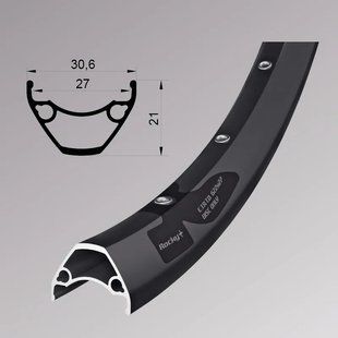 Обід 27.5" Remerx ROCKY PLUS RX 3027 584x27 32H пістонований чорний 58431102012101000001 фото
