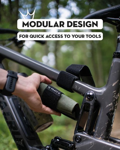 Органайзер на раму для інструментів Peaty's HoldFast Trail Tool Wrap, Nightrider Black PHF-TTW-NRB-25 фото