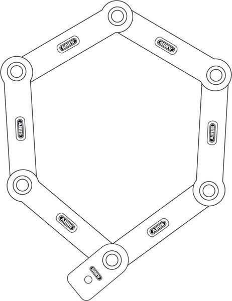Замок ABUS 5700K/80 Bordo uGrip Red 844287 фото