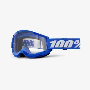Маска 100% STRATA 2 Goggle Blue Clear Lens 50027-00014 фото