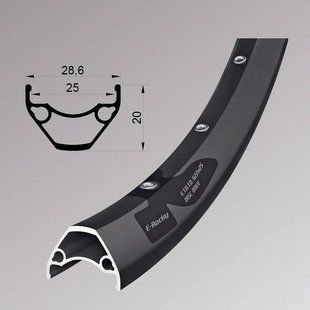 Обод Remerx E-ROCKY 27.5" FV 36H пистонированный черный 58430401012001000003 фото
